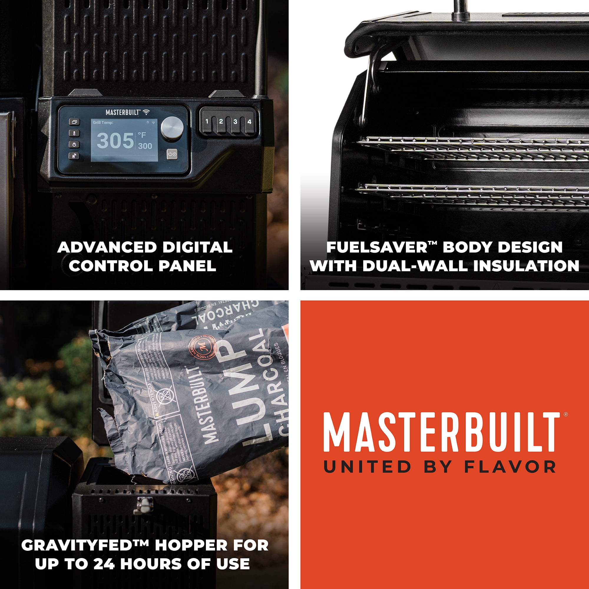 Masterbuilt Gravity Series XT Digital Charcoal Grill and Smoker (1,260 sq in) lykxn