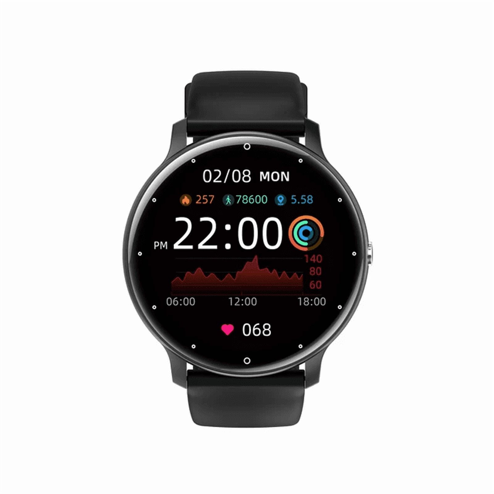 SGNics Smart Watch Fitness Tracker with HD Touch Screen and Activity Monitor (Black, 1.28 in) e78yi