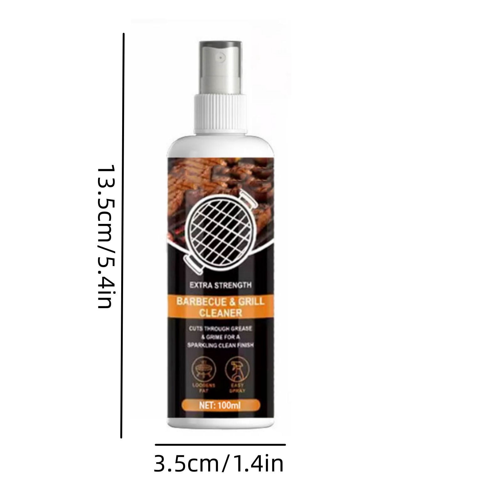 Zonthxa Barbecue Grill Cleaning Agent, Heavy-Duty Degreaser for Charcoal and Gas Grills (3.4 fl oz) px4t0