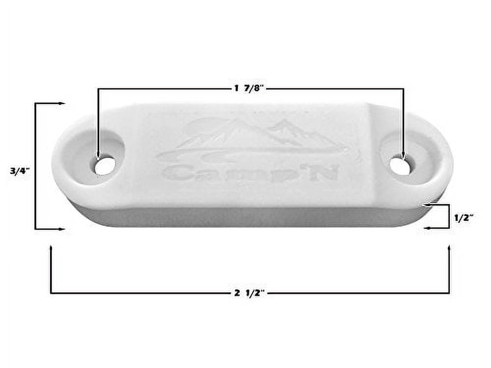 Camp'N RV Magnetic Door Catch Holder (White, 2-Pair) k8q9n