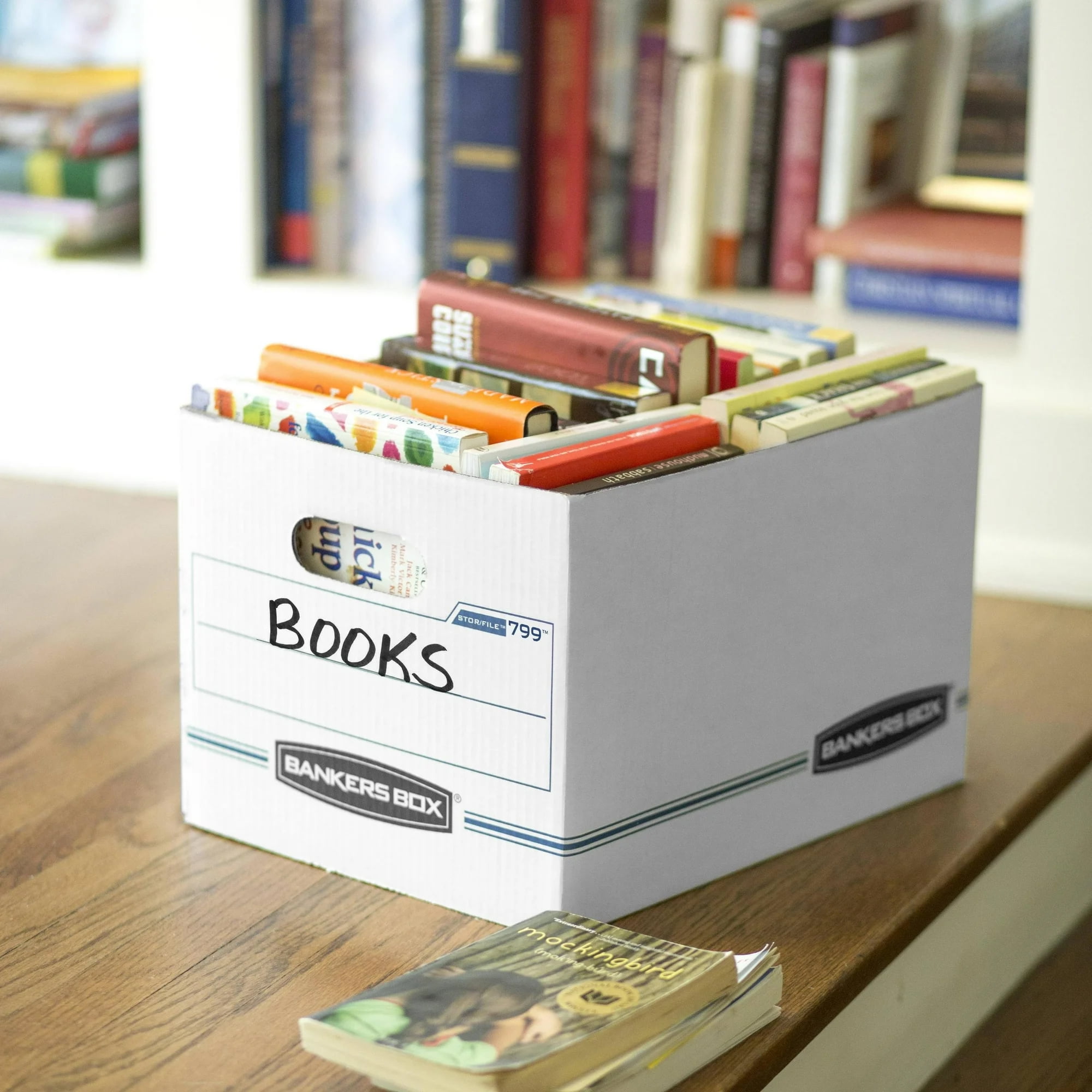 Bankers Box Basic Duty Letter/Legal File Storage Box with Lids (White, 10 Pack, 10 in x 12 in x 15 in) l3f60