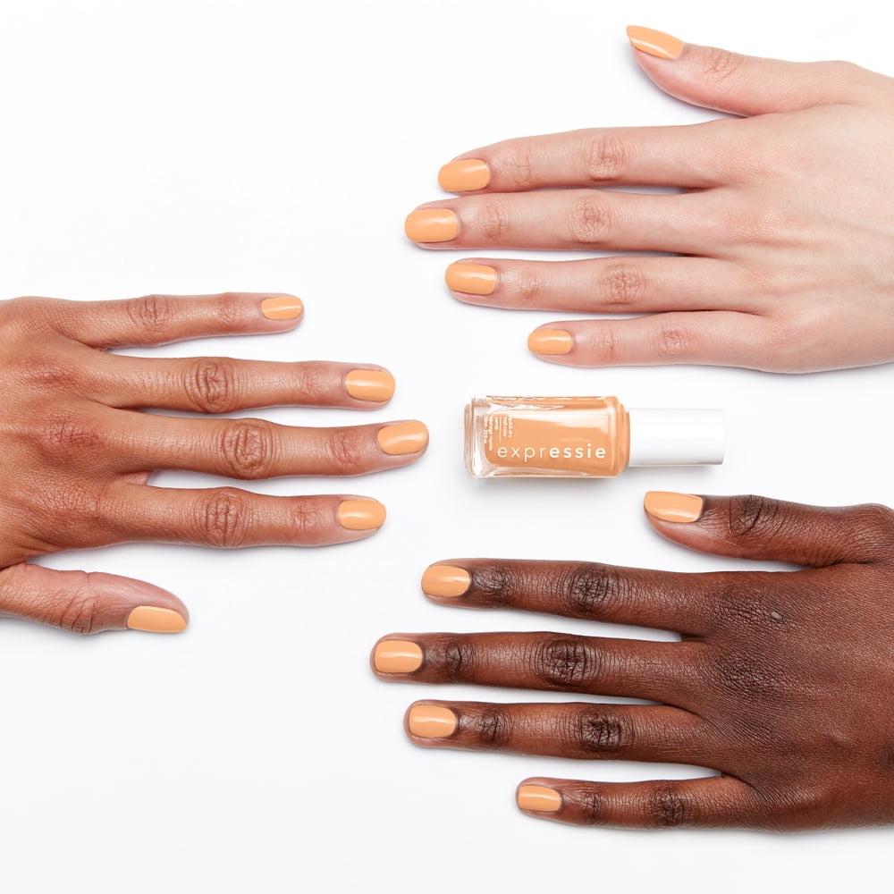 essie Expressie Quick Dry Vegan Nail Polish, Apricot Yellow (0.33 fl oz) apht8