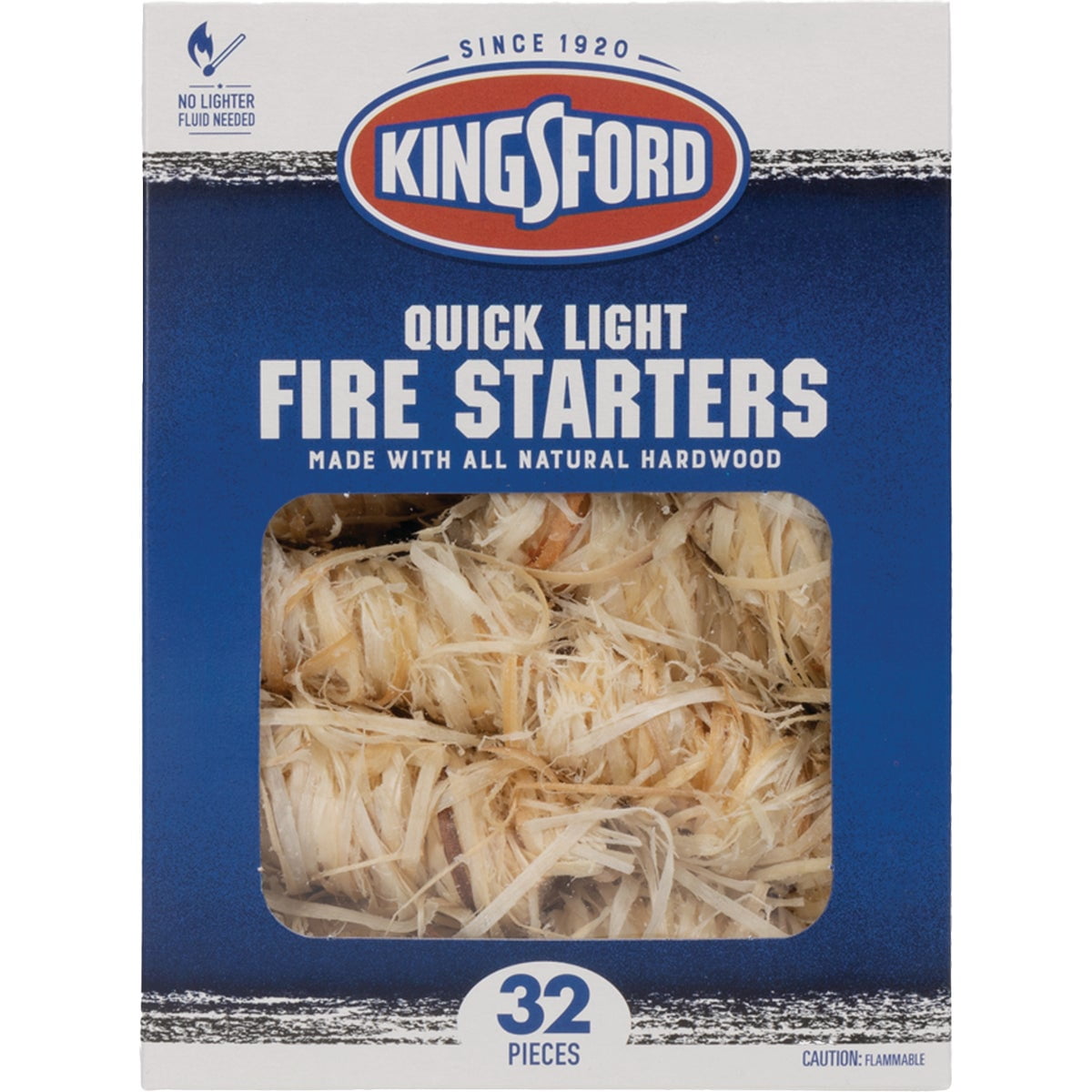 Kingsford Quick Light Fire Starter Rolls, All Natural Hardwood with Paraffin for Charcoal Grills and Campfires (32 Count, 24 Pack) mmarh