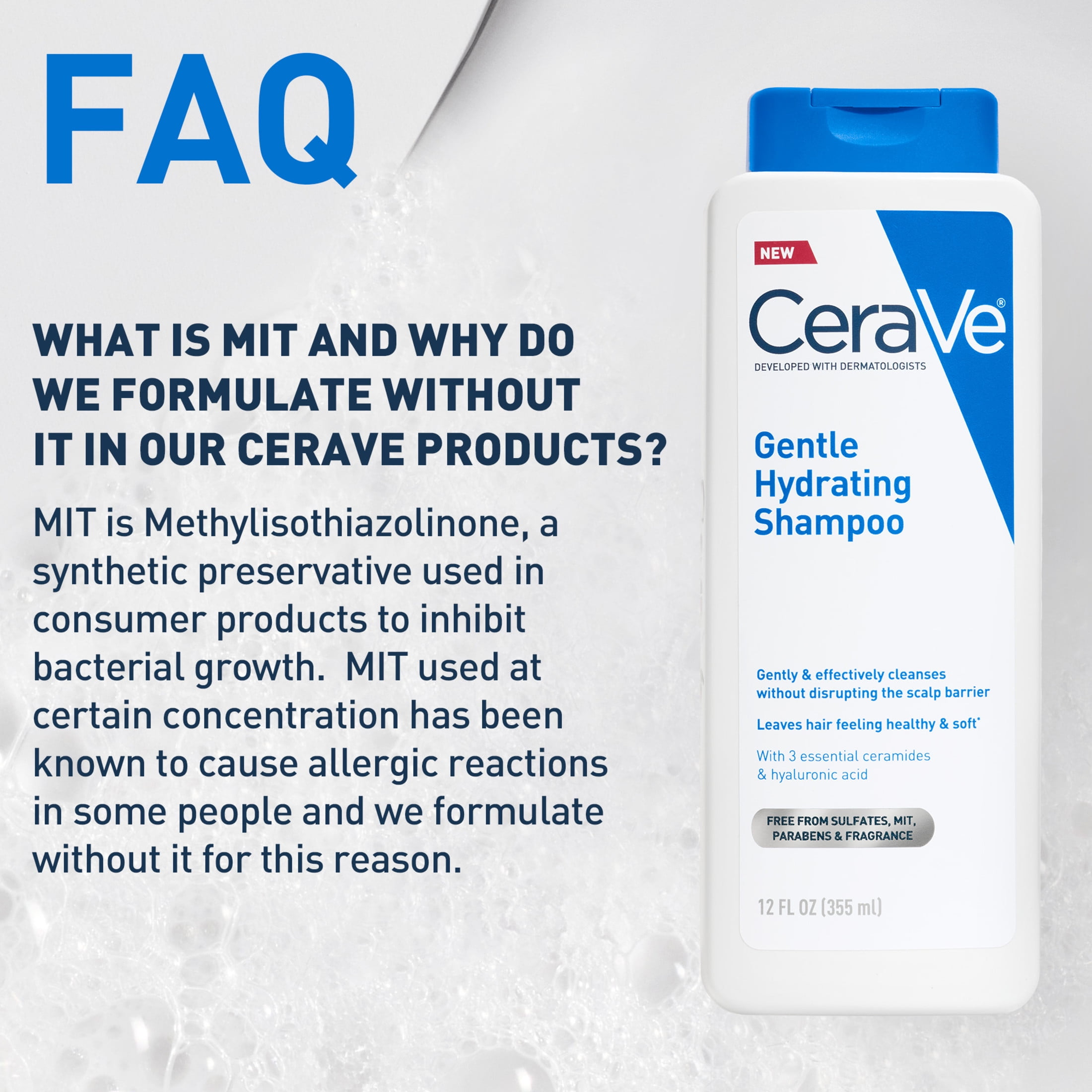 CeraVe Gentle Hydrating Shampoo for Normal to Dry Scalp and Hair (12 fl oz) wq9f1