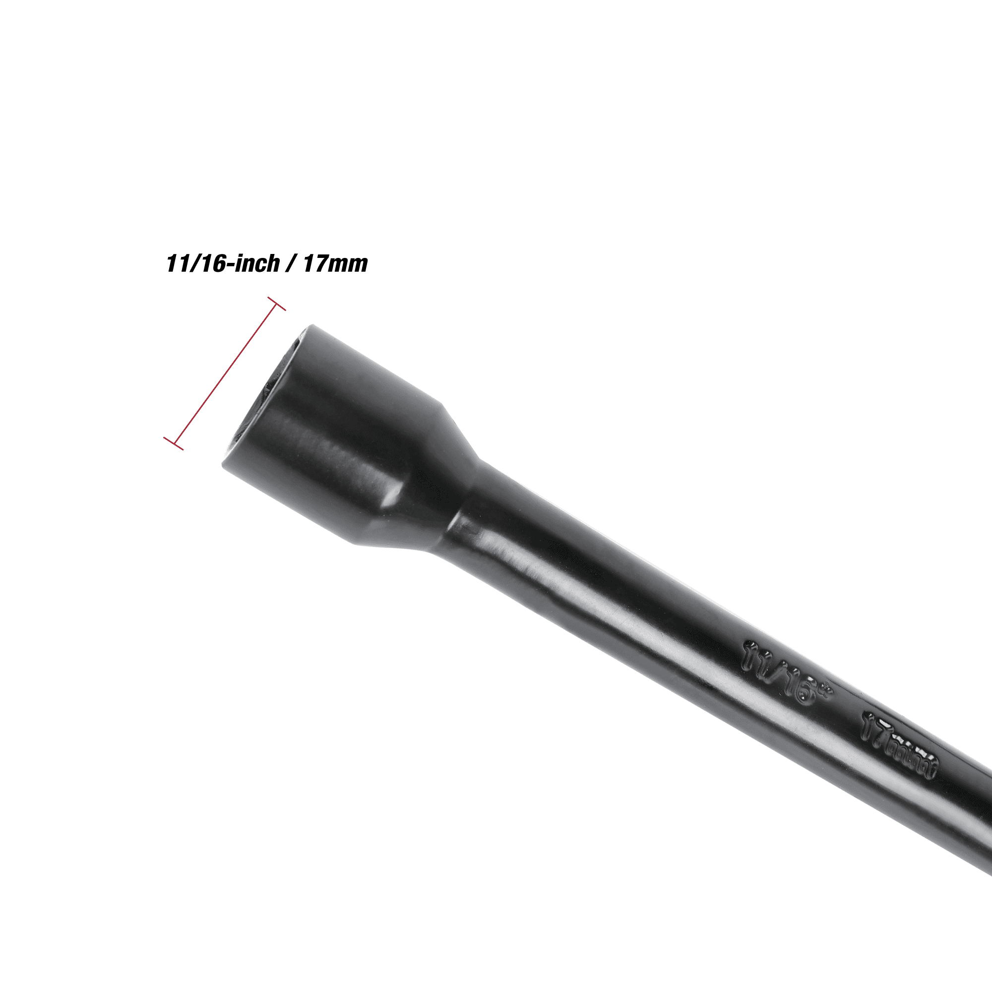 Hyper Tough Heavy Duty Lug Wrench Carbon Steel Tire Iron (Black, 16 in) xzsm7
