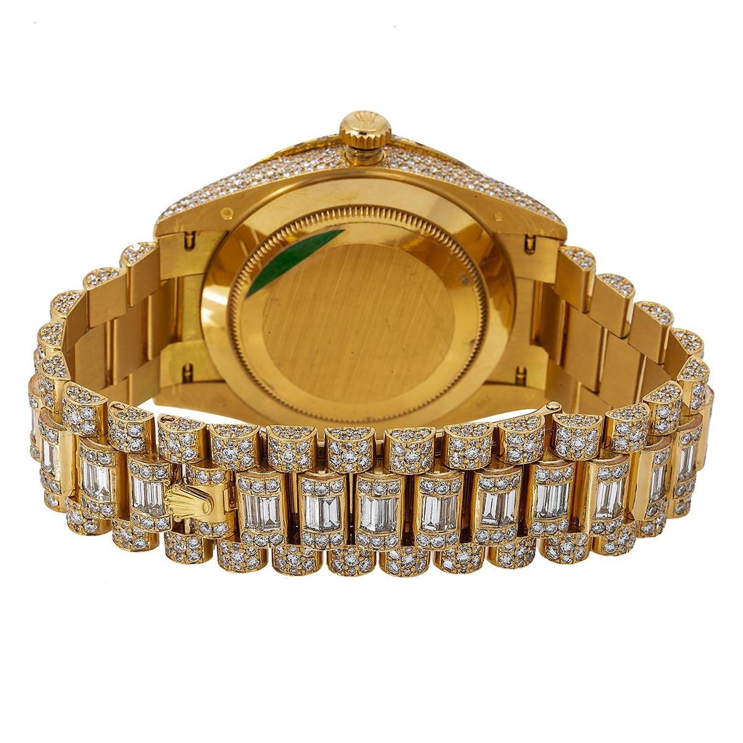 Rolex Day-Date 40mm 228238 18K Yellow Gold Diamond Paved Eastern Arabic Dial President Watch (40mm) 3nh2b