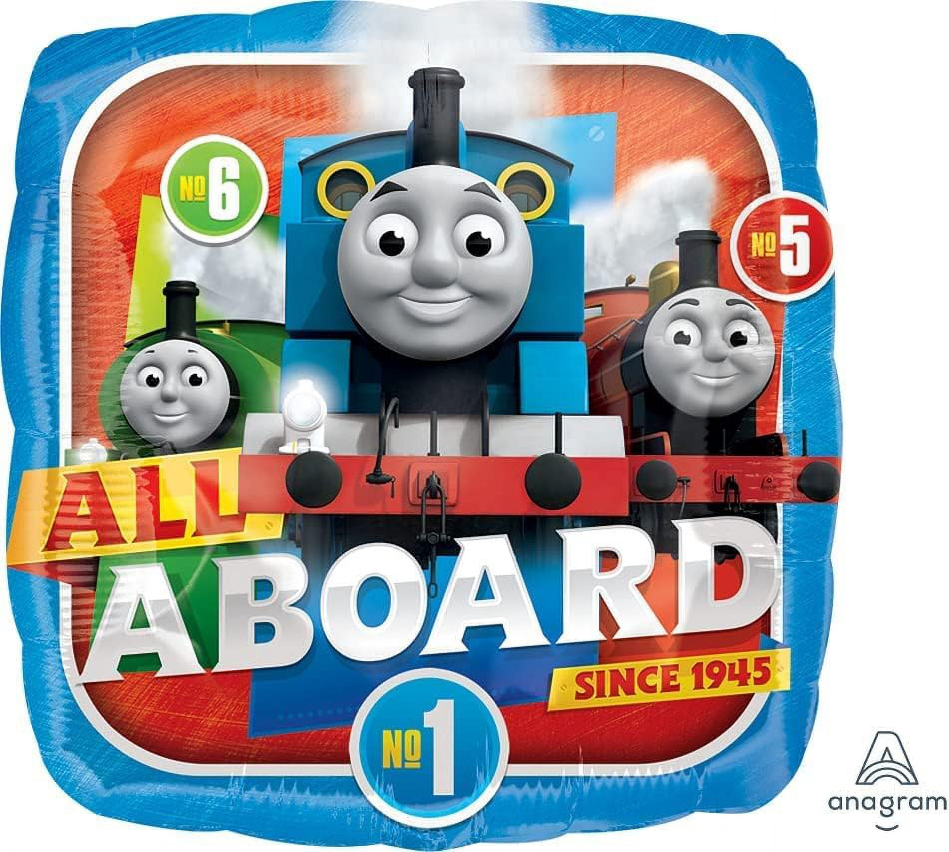Amscan Thomas the Train Birthday Party Balloon Decoration Set (Multicolor, 17 Piece) 3iwwx