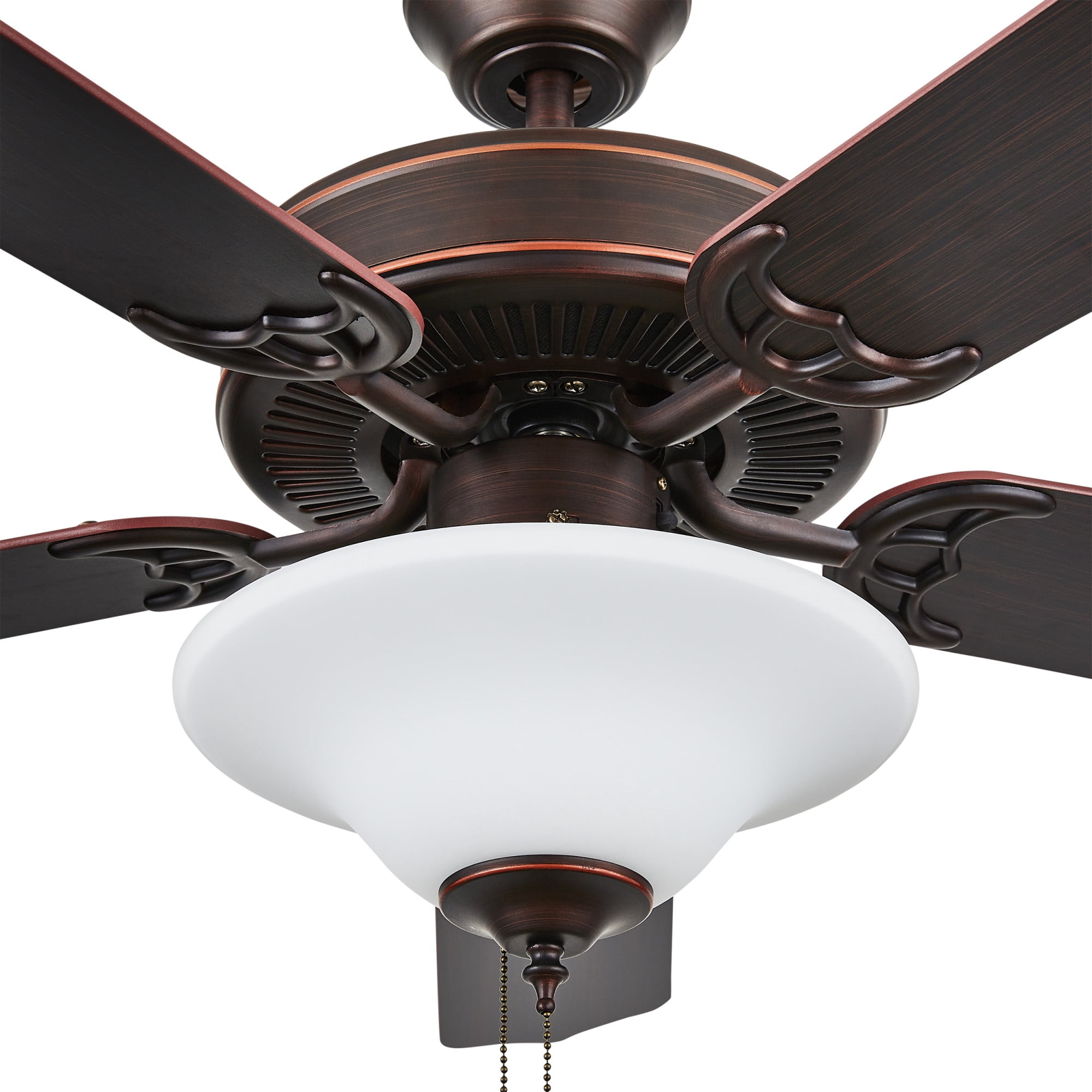 Concord Fans Heritage Square 52 in 5-Blade Ceiling Fan with Integrated LED Light Kit (Oil Rubbed Bronze, 52 in) na3ua