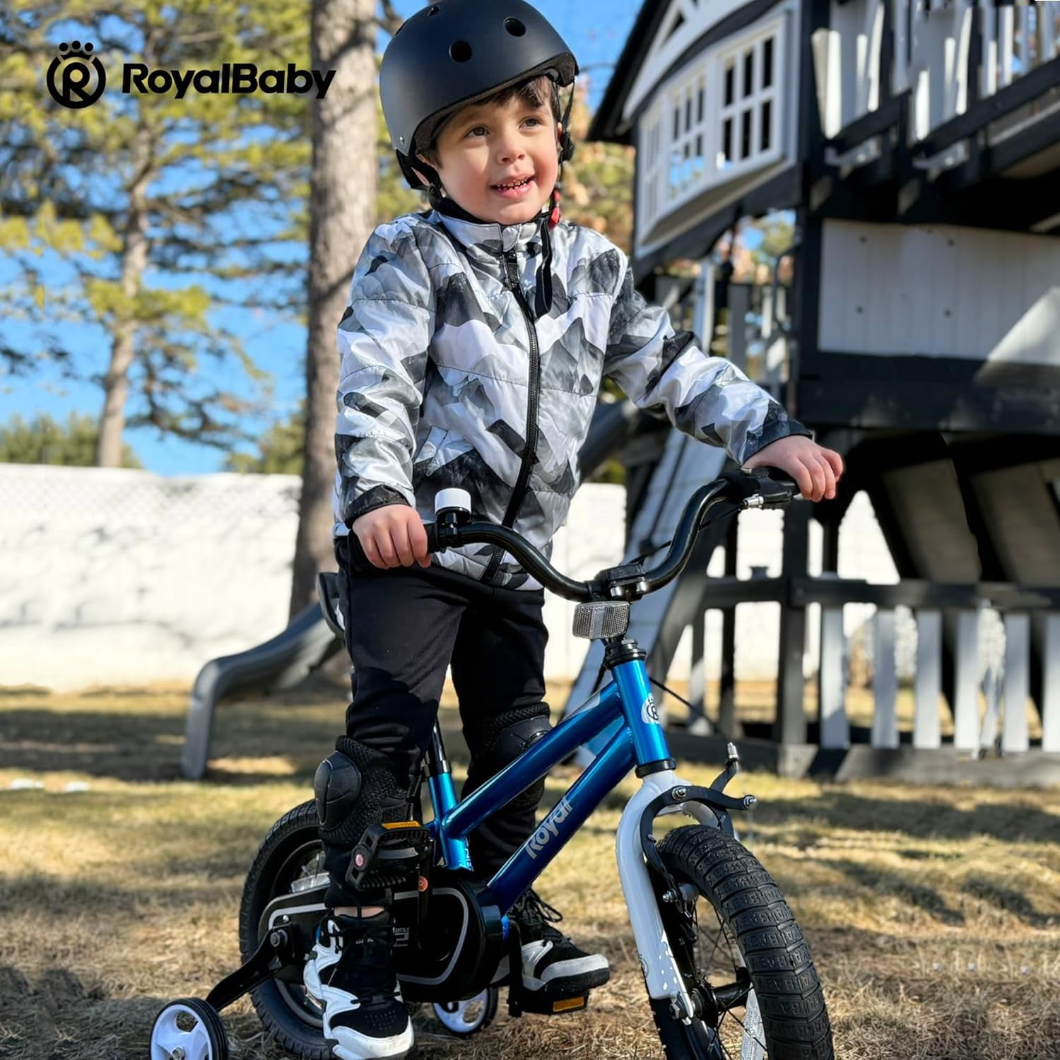 Royal Baby Freestyle Kids Bicycle (Blue, 16 in) 7tz5k