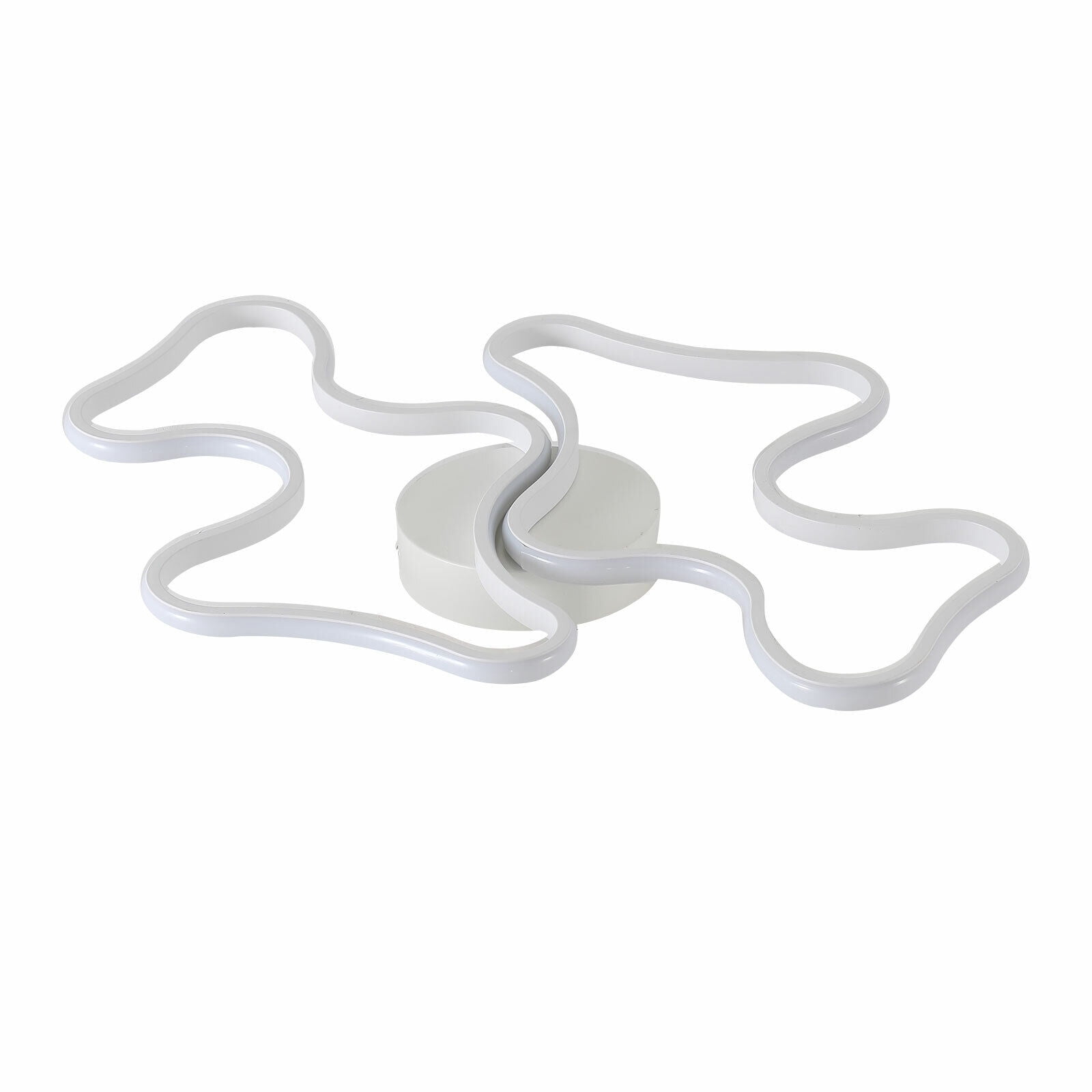 Modern Cloud LED Ceiling Light Fixture Flush Mount Chandelier (White, 22.83 in x 16.93 in x 2.36 in) 6rm61