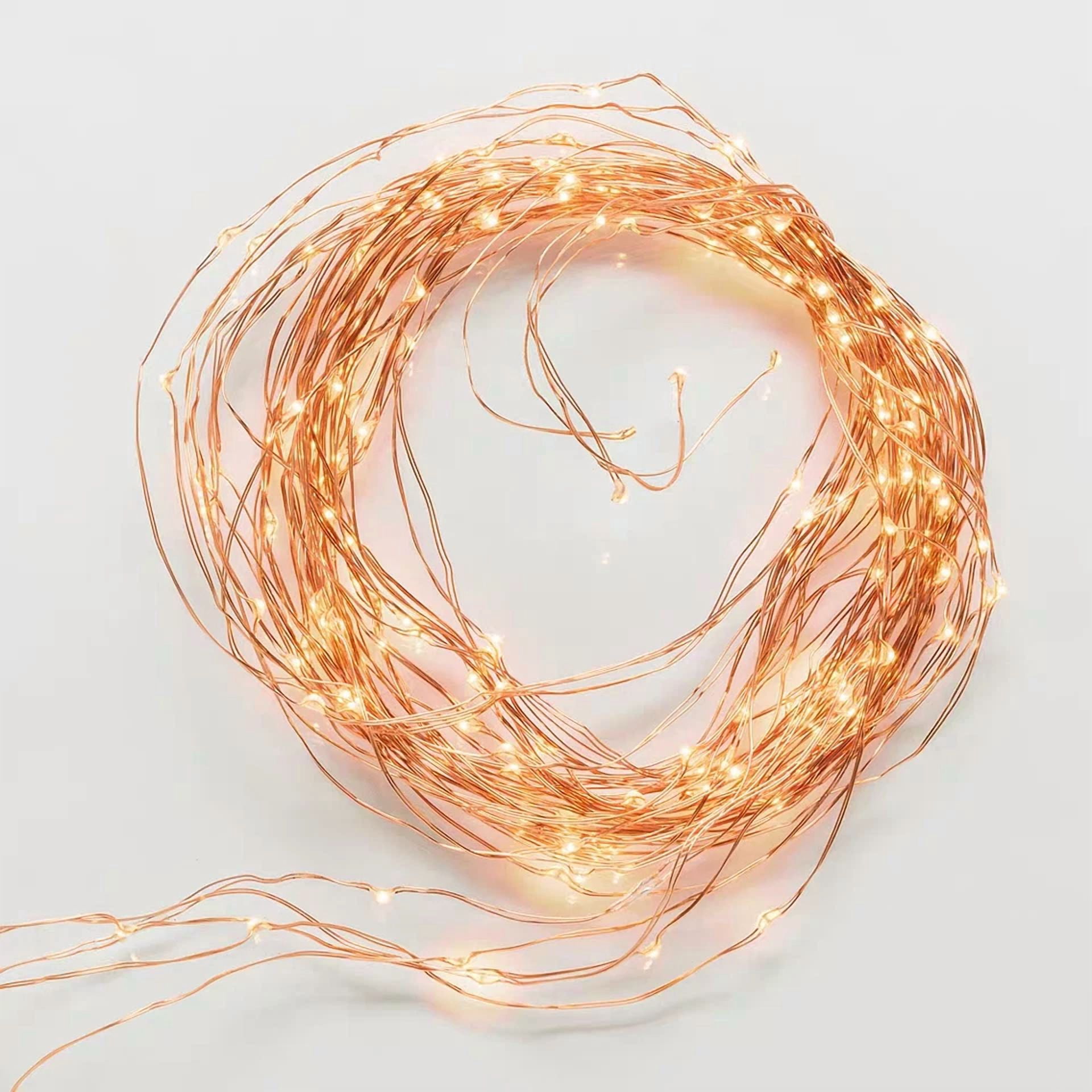 Purely Elizabeth LED Outdoor Fairy String Lights Copper Wire Waterproof Garden Decor (33 ft) asmne