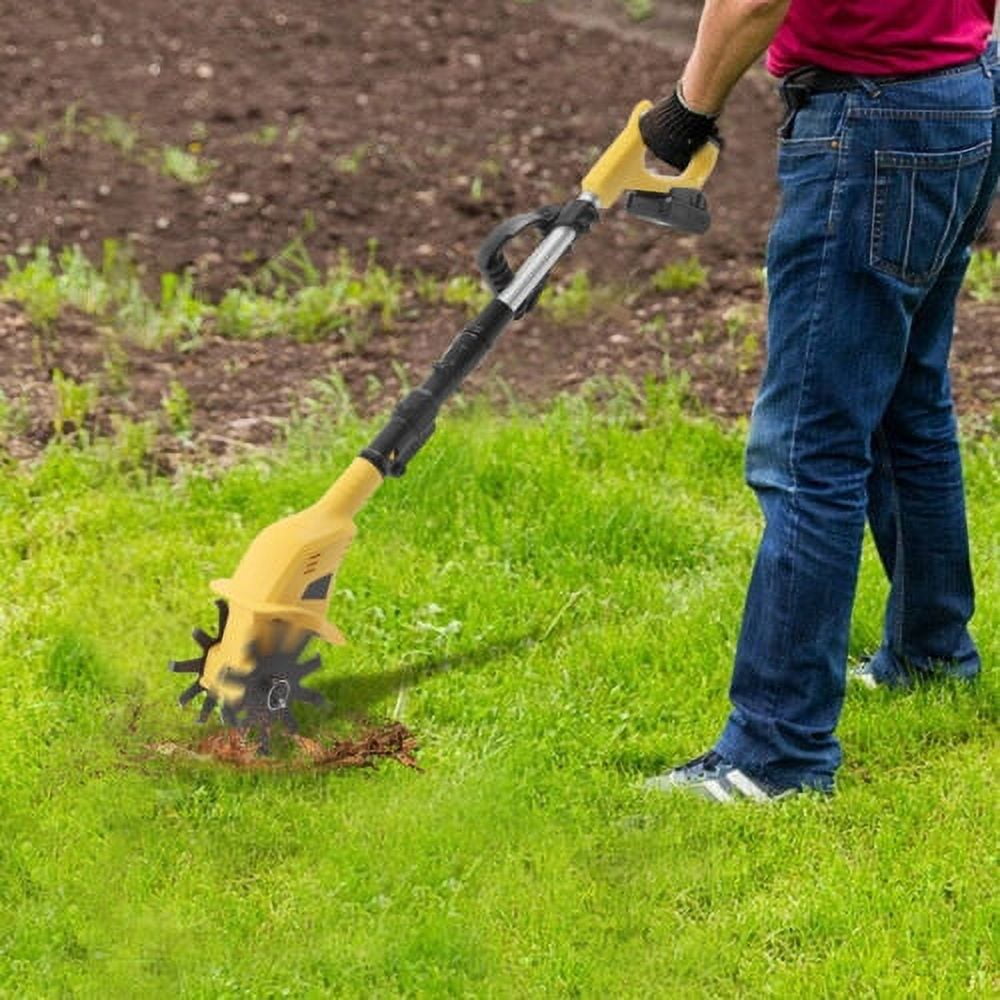 PAKKI 20V Cordless Electric Garden Tiller Cultivator (Black, 5.1 lb) ag50w