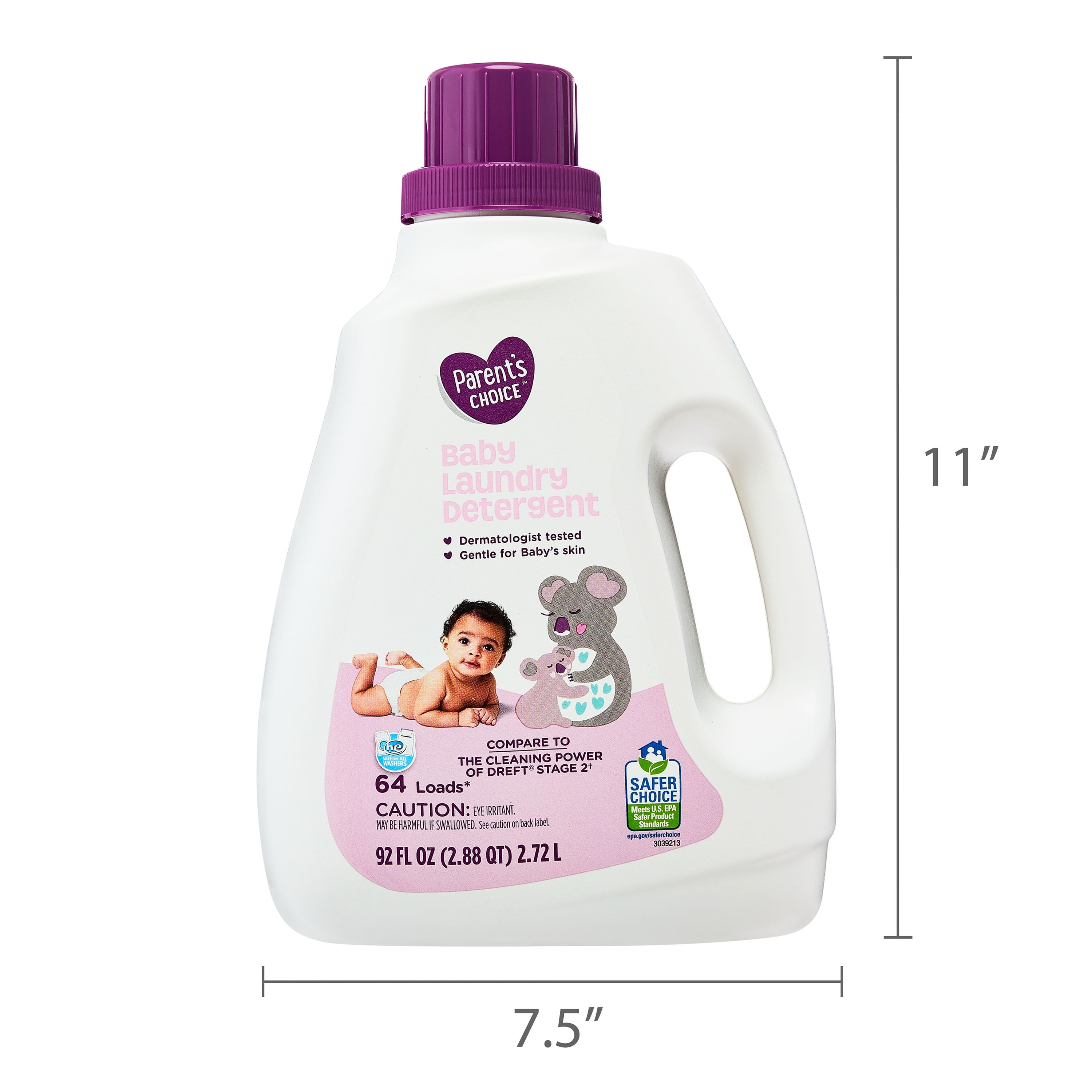 Parent's Choice Baby Laundry Detergent (Hypoallergenic, 92 fl oz) q5uuc