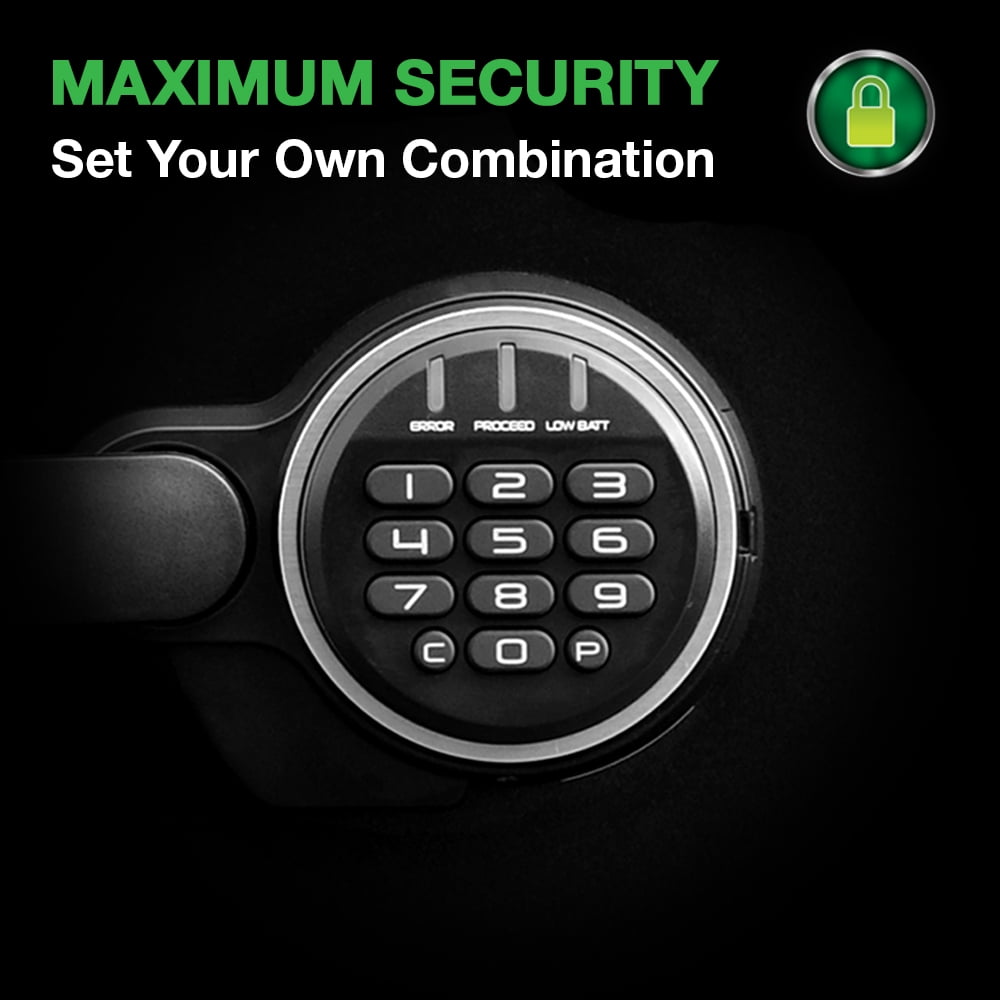SentrySafe SFW082ET Fire-Resistant and Waterproof Digital Security Safe (Black, 0.82 cu. ft.) azkhp