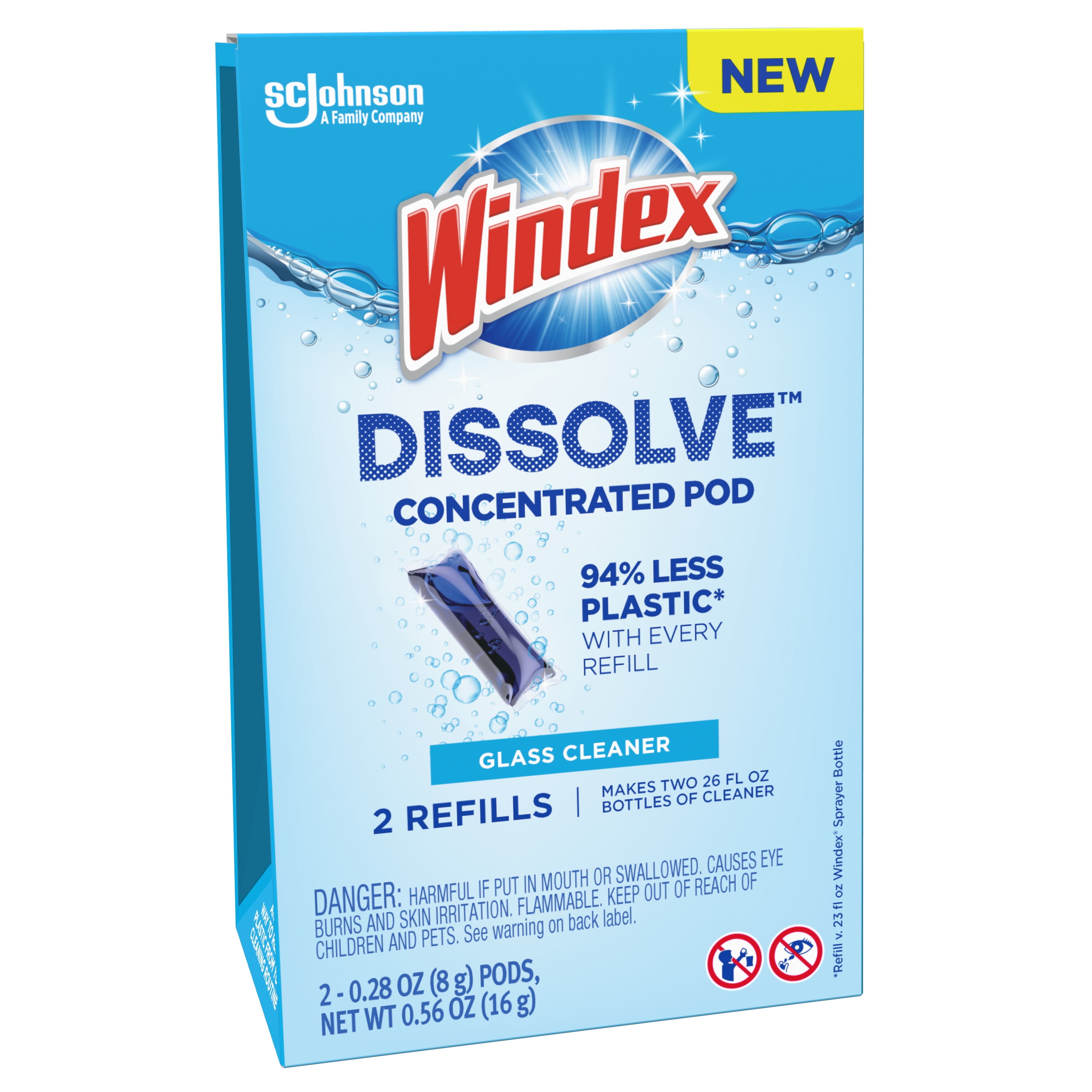 Windex Dissolve Concentrated Glass Cleaner Refill Pods (2 Count) vv8io