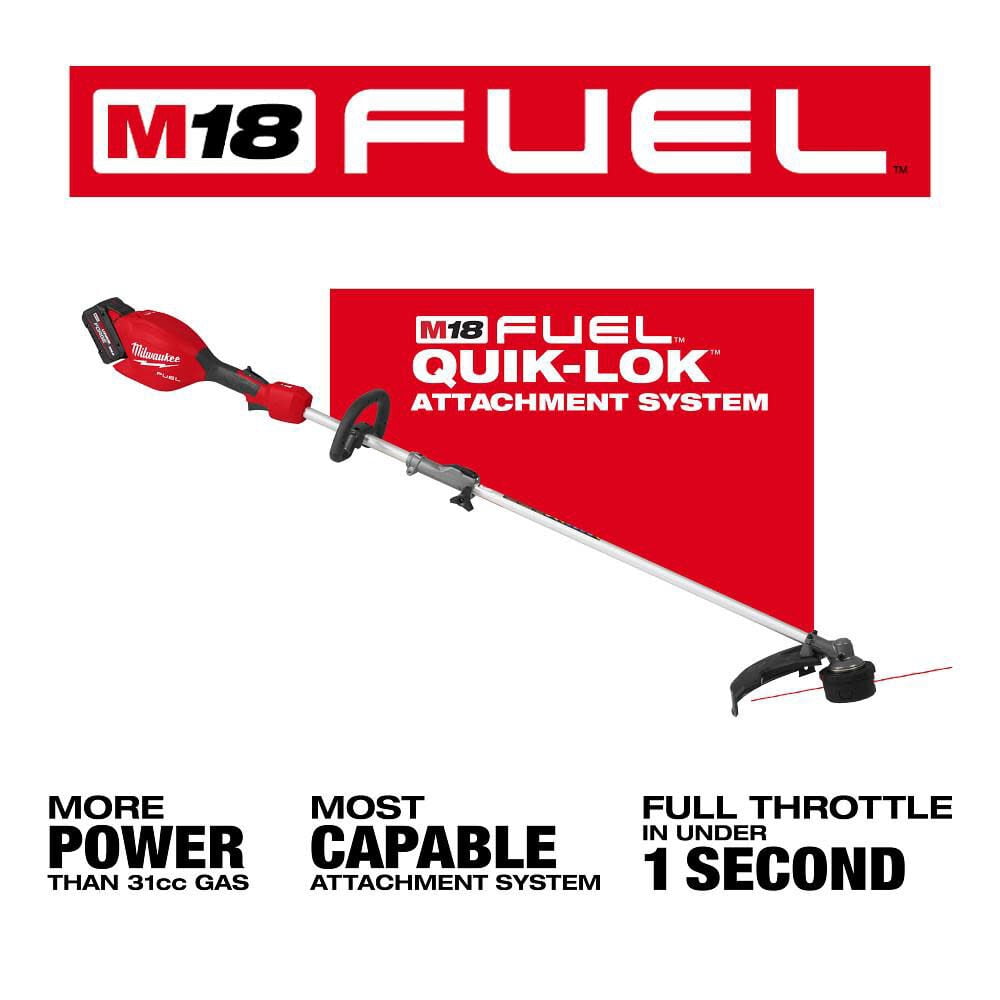 Milwaukee M18 FUEL 16 in. Brushless Cordless String Trimmer and Blower Combo Kit (Black, 2-Tool) u1ipu