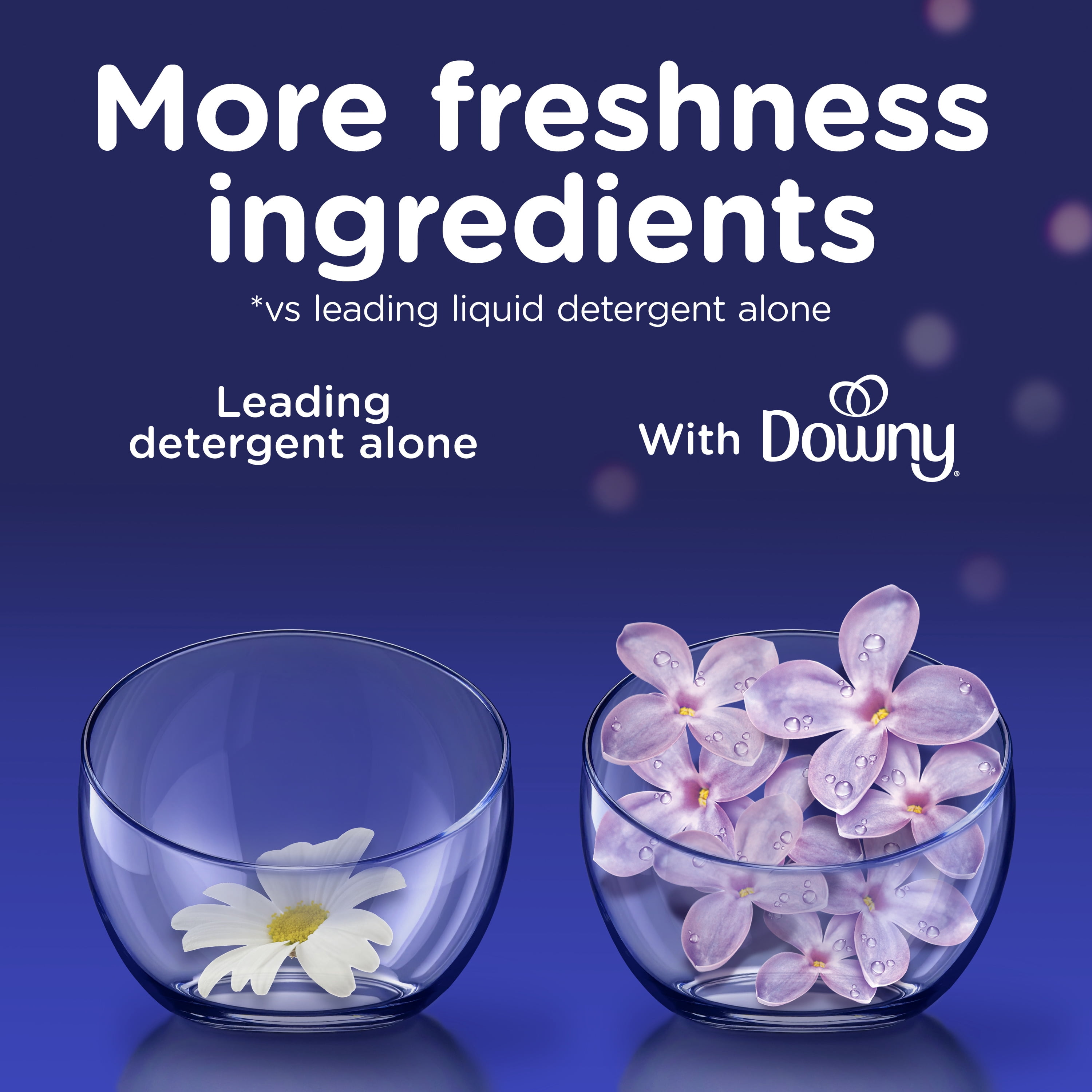 Downy Ultra Soft Liquid Fabric Softener, Calm Lavender & Vanilla Bean Scent, Long-Lasting Freshness (93 fl oz) wa0qu