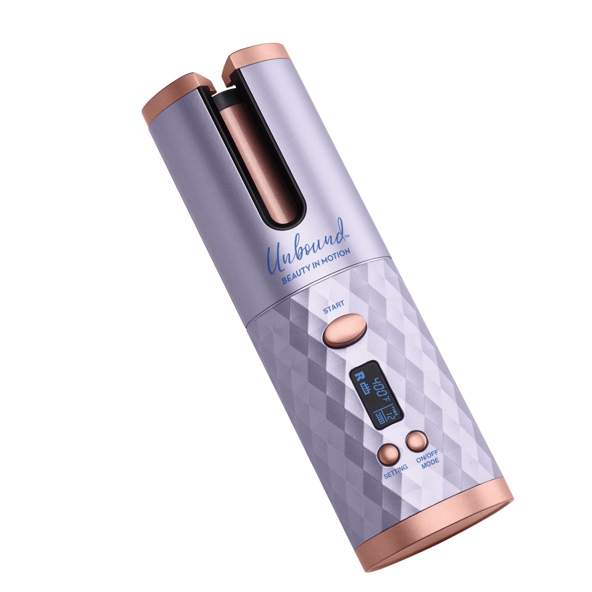 Conair Unbound Cordless Auto Curler, Rechargeable Hair Styling Tool (Blue, 10.5 in) dw9y0