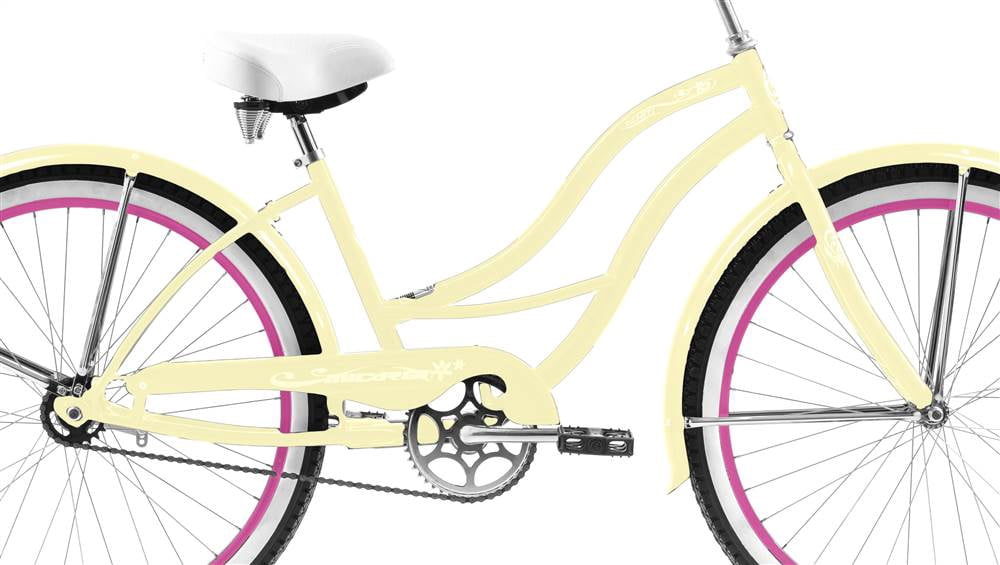 Micargi Tahiti Beach Cruiser Bicycle, Single Speed, Coaster Brake (Yellow, 26 in) hcmrb