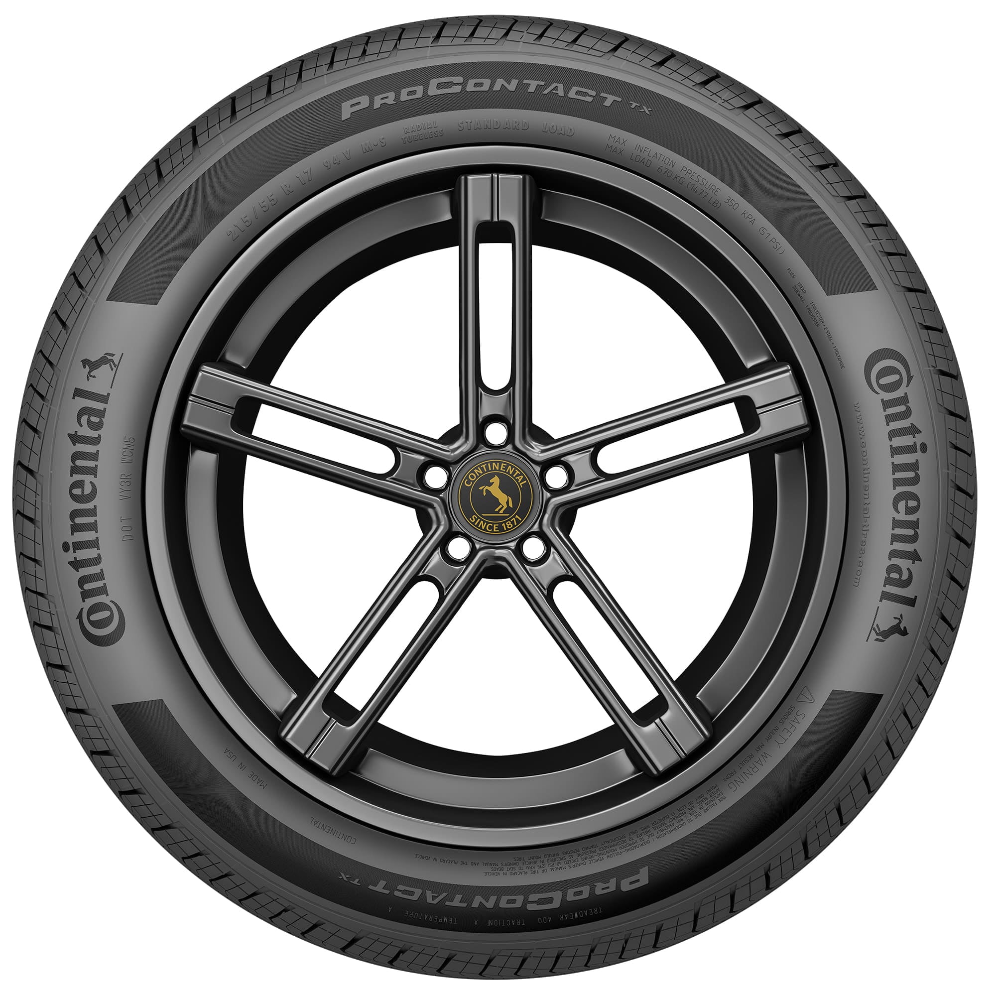 Continental ProContact TX All Season Passenger Tire (Black Sidewall, 235/60R18) a9ybf