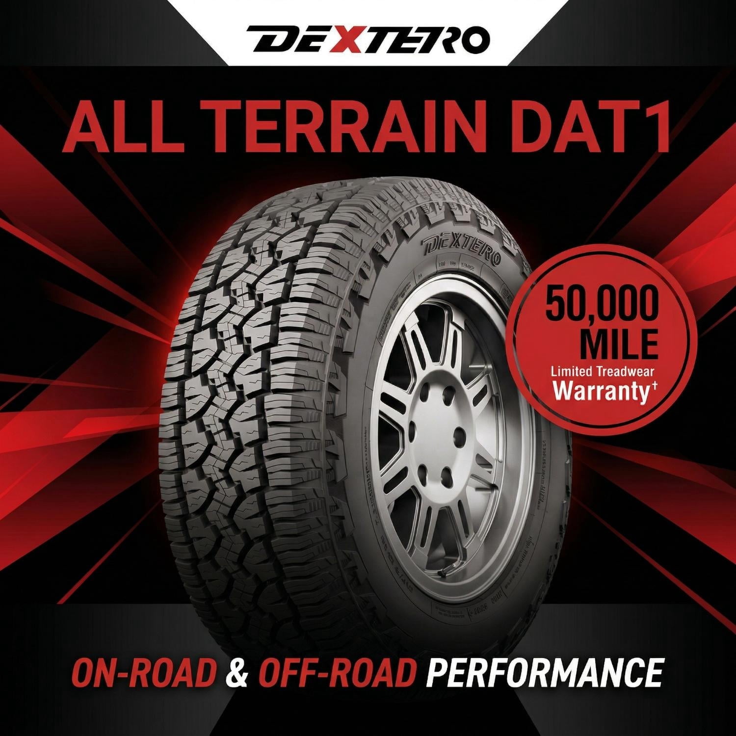 Dextero DAT1 All Terrain Tire (275/55R20, 111H, All Season) t3wct