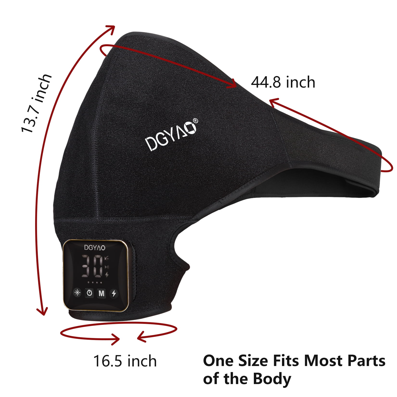 DGYAO Infrared Light Shoulder Pad for Muscle Relaxation (Red, One Size) 1igfz