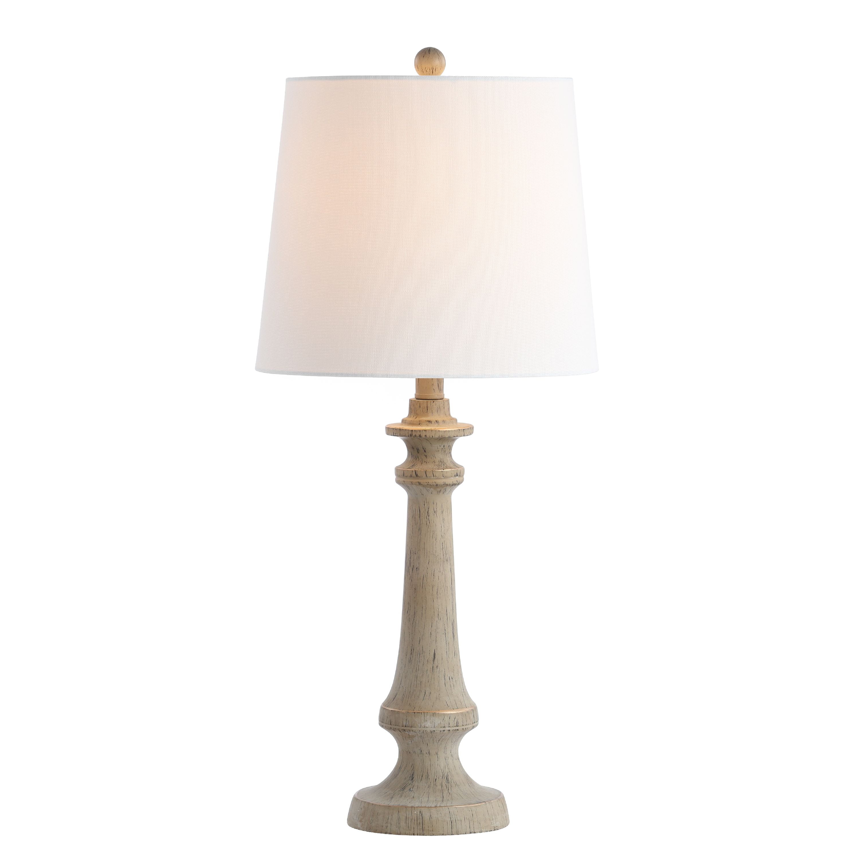 Safavieh Rhett Traditional Rustic Table Lamp with Beige Shade (Antique Brown, 28 in. H) pfo5h